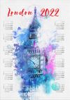 2022 Takvimli Poster - Şehirler - London Big Ben