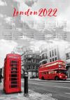 2022 Takvimli Poster - Şehirler - London Sokak