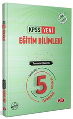 KPSS Eğitim Bilimleri Tamamı Çözümlü 5 Fasikül Deneme Sınavı 