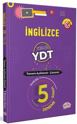 İngilizce YDT / YKS-DİL Tamamı Çözümlü 5 Deneme Sınavı Fasiküllü