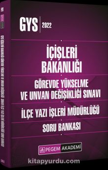2022 İçişleri Bakanlığı Görevde Yükselme ve Unvan Değişikliği İlçe Yazı İşleri Müdürlüğü Soru Bankası - Kolektif