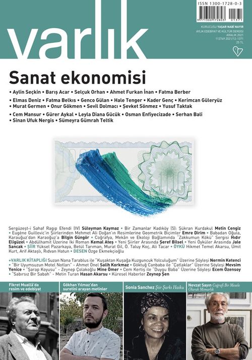 Varlık Edebiyat ve Kültür Dergisi Sayı: 1371 Aralık 2021