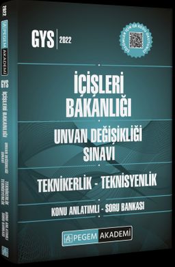 2022 GYS İçişleri Bakanlığı Unvan Değişikliği Değişikliği Sınavı Konu Anlatımlı Soru Bankası Teknikerlik - Teknisyenlik