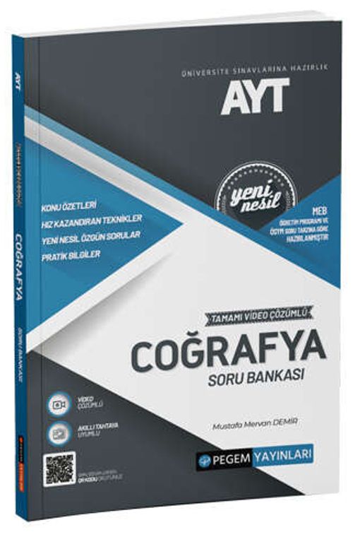 2022 AYT Coğrafya Tamamı Video Çözümlü Soru Bankası