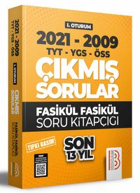2009-2021 YKS 1. Oturum Son 13 Yıl Tıpkı Basım Fasikül Fasikül Çıkmış Sorular 