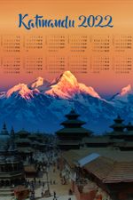 2022 Takvimli Poster - Yüksekler - Katmandu