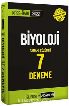 2022 KPSS ÖABT Biyoloji 7 Deneme - Kolektif