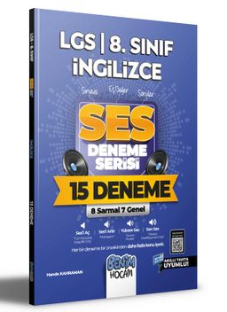2022 LGS 8.Sınıf İngilizce SES Deneme Serisi 15 Deneme 