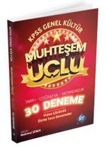 2022 KPSS Genel Kültür Muhteşem Üçlü 30 Deneme (Tarih-Coğrafya-Vatandaşlık)