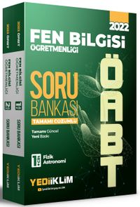 2022 ÖABT Fen Bilgisi Öğretmenliği Tamamı Çözümlü Soru Bankası (2 Cilt)