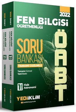 2022 ÖABT Fen Bilgisi Öğretmenliği Tamamı Çözümlü Soru Bankası (2 Cilt)