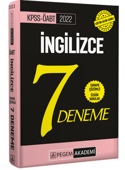 2022 KPSS ÖABT İngilizce Tamamı Çözümlü 7 Deneme