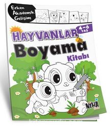EAG Hayvanlar Boyama Kitabı 4-6 Yaş - Kolektif