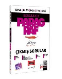 KPSS ALES DGS TYT MSÜ Benzersiz Paragraf Klas Serisi Son 3 Sınav Çıkmış Sorular - Kolektif