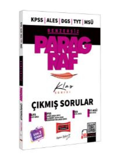 KPSS ALES DGS TYT MSÜ Benzersiz Paragraf Klas Serisi Son 3 Sınav Çıkmış Sorular