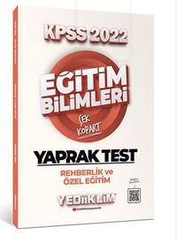 2022 KPSS Eğitim Bilimleri Rehberlik ve Özel Eğitim Çek Kopart Yaprak Test