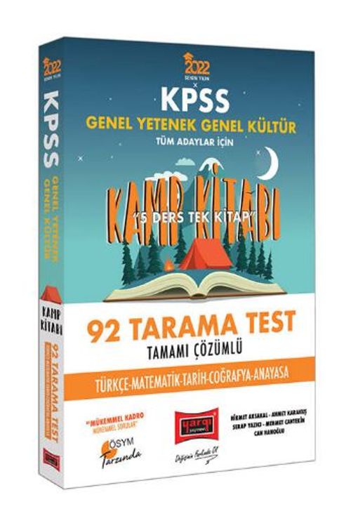 2022 KPSS GY GK 5 Ders Tek Kitap Tamamı Çözümlü 92 Tarama Test Kamp Kitabı