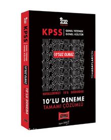 2022 KPSS GY GK 10'SUZ Olmaz Tamamı Çözümlü 10'lu Deneme - Kolektif