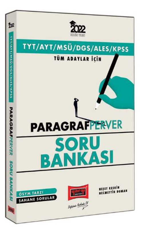 2022 TYT AYT MSÜ DGS ALES KPSS Tüm Adaylar İçin Paragraf Perver Soru Bankası