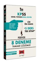 2022 KPSS GY GK Lise Ön Lisans 5 Ders Tek Kitap Perver Tamamı Çözümlü 8 Deneme
