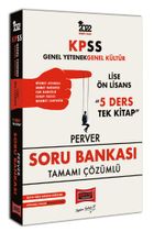 2022 KPSS GY GK Lise Ön Lisans 5 Ders Tek Kitap Perver Tamamı Çözümlü Soru Bankası