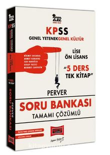 2022 KPSS GY GK Lise Ön Lisans 5 Ders Tek Kitap Perver Tamamı Çözümlü Soru Bankası - Kolektif