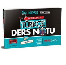 2022 KPSS Genel Yetenek Taktiklerle Türkçe Ders Notu - Mikail Şan