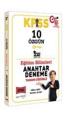 2022 KPSS Eğitim Bilimleri Tamamı Çözümlü 10 Özgün Anahtar Deneme