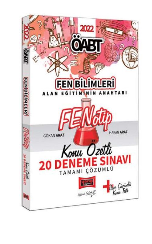 2022 ÖABT Fen Bilimleri Fenotip Tamamı Çözümlü Konu Özetli 20 Deneme Sınavı