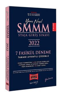 2022 SMMM Staja Giriş Sınavı Tamamı Ayrıntılı Çözümlü 7 Fasikül Deneme Yenilenmiş 3. Baskı - Kolektif