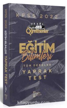 2022 KPSS Öğretmenler Eğitim Bilimleri Tüm Dersler Yaprak Test - Kolektif