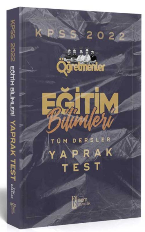 2022 KPSS Öğretmenler Eğitim Bilimleri Tüm Dersler Yaprak Test