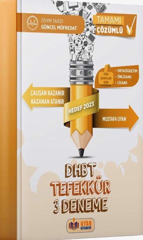 DHBT Tefekkür 3 Deneme 
