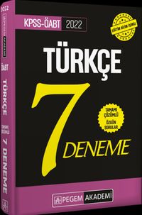 2022 ÖABT Türkçe Öğretmenliği Tamamı Çözümlü 7 Deneme