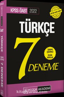 2022 ÖABT Türkçe Öğretmenliği Tamamı Çözümlü 7 Deneme - Kolektif
