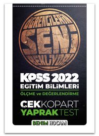 2022 KPSS Eğitim Bilimleri Ölçme ve Değerlendirme Çek Kopar Yaprak Test