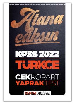 2022 KPSS Türkçe Çek Kopart Yaprak Test