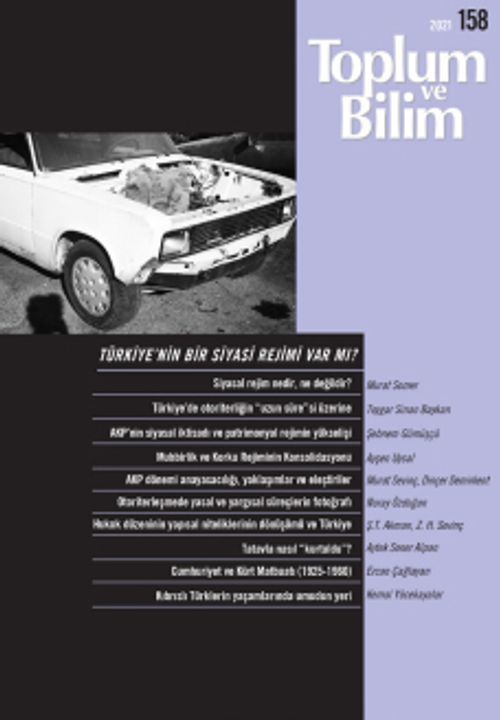 Toplum ve Bilim Sayı:158