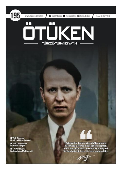Ötüken Dergisi 195. Sayı Kasım-Aralık 2021