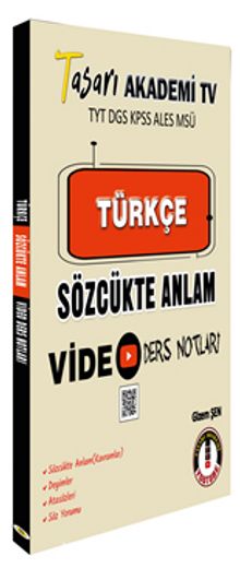 DGS Türkçe Sözcükte Anlam Video Ders Notları - Gizem Şen