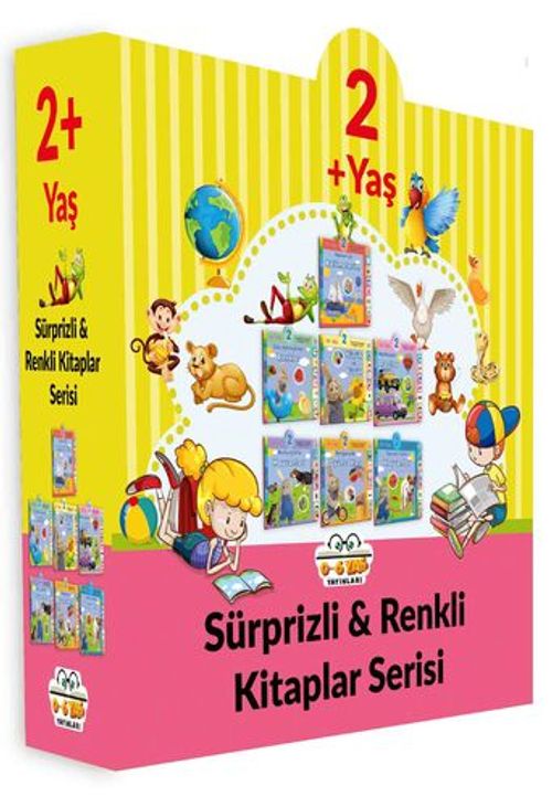 2+ Yaş Sürprizli Renkli Kitaplar (7 Kitap Set)