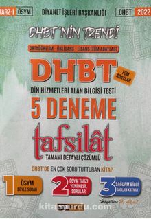 2022 DHBT Tafsilat Tamamı (Detaylı) Çözümlü (5 Deneme) - Mehmet Ümütli