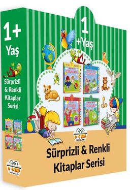 1+ Yaş Sürprizli Renkli Kitaplar (4 Kitap Set)
