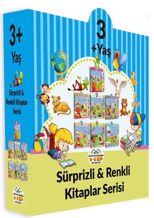 3+ Yaş Sürprizli Renkli Kitaplar (7 Kitap Set)