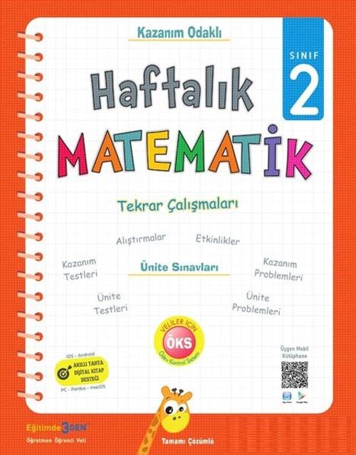 2.Sınıf Haftalık Matematik - Tekrar Çalışmaları