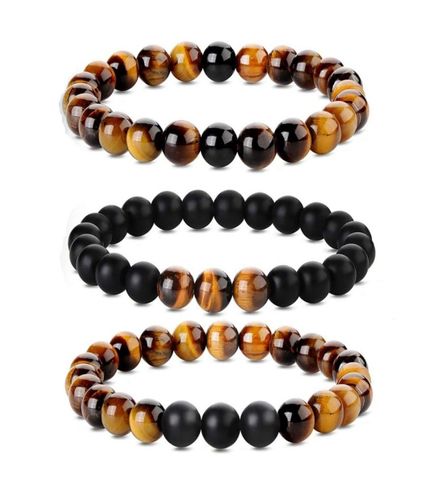 Kaplan Gözü Oniks Doğal Taş Bileklikler (KM-72)