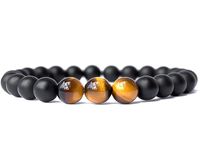 Siyah Mat Oniks Doğal Taş Bileklik (SMK-113)