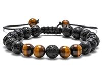 Lav Kapkan Gözü Doğal Taş Bileklik (LK-97)