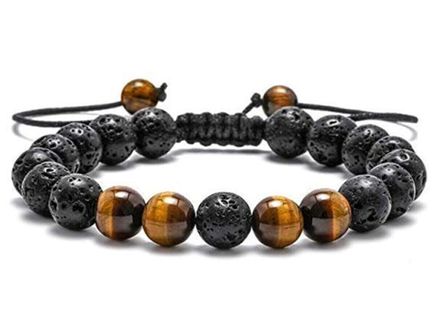 Lav Kapkan Gözü Doğal Taş Bileklik (LK-97)