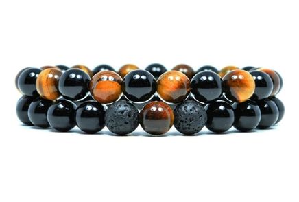 Kaplan Gözü Oniks Doğal Taş Bileklikler (KO-98)